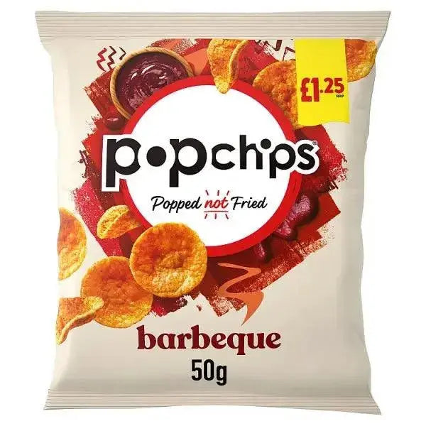 Popchips Barbeque Flavour Potato Snacks 50g (Case of 16)
