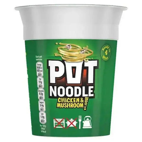 Pot Noodle Chicken & Mushroom Standard 90g (Case of 12)