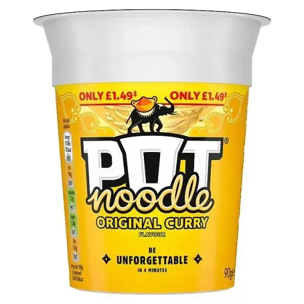 Pot Noodle Standard Pot Original Curry 90 g (Case of 12)