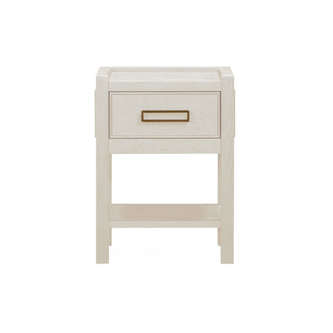Soho Cream Oak Veneer 1 Drawer Bedside Table
