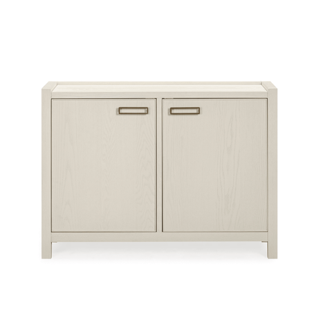 Soho Cream Oak Veneer 2 Door Sideboard