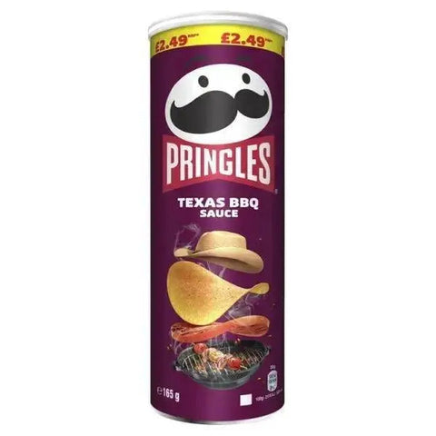 Pringles Texas BBQ Sauce Crisps 165g (Case of 6)