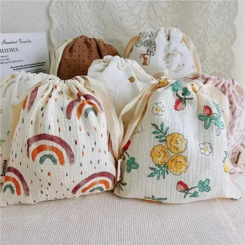 Printed Flower Mommy Bag Baby Diaper Bag