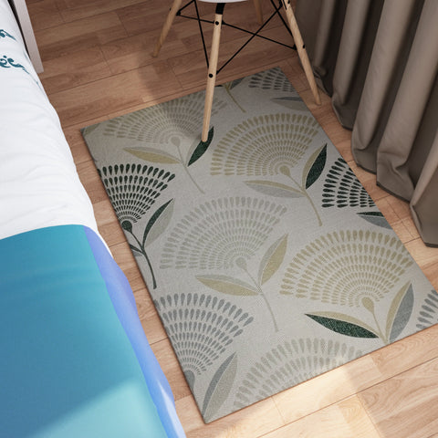 OLIVIA ROCCO Printed Rug Linnea Design Non Slip Soft Durable Floor Rug For Living Room Bedroom Office Linnea Color Premium Quality Construction