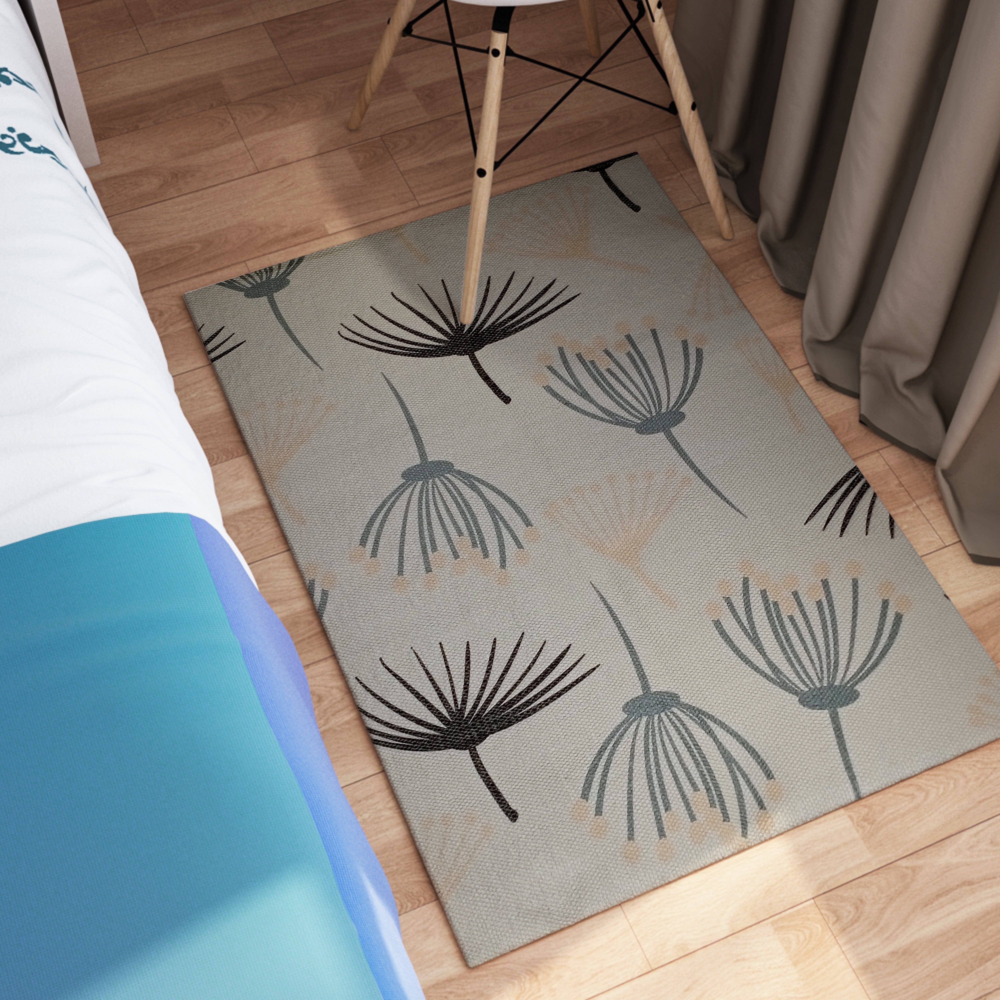 OLIVIA ROCCO Printed Rug Nina Design Colour Non-Slip Modern Floor Rug For Living Room Bedroom Office Soft Durable Underfoot