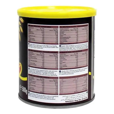 Quaker White Oats Tin - 500g
