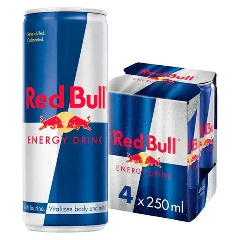 Red Bull Energy Drink, 250ml PMP - 4 Pack (Case of 6)