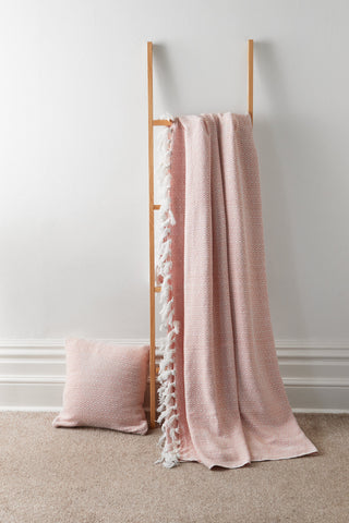 OLIVIA ROCCO Regal Handwoven Pure Cotton Throw Blanket Diamond Geometric Pattern Eco-Friendly Durable Bedspread Sofa Cover Multiple Sizes
