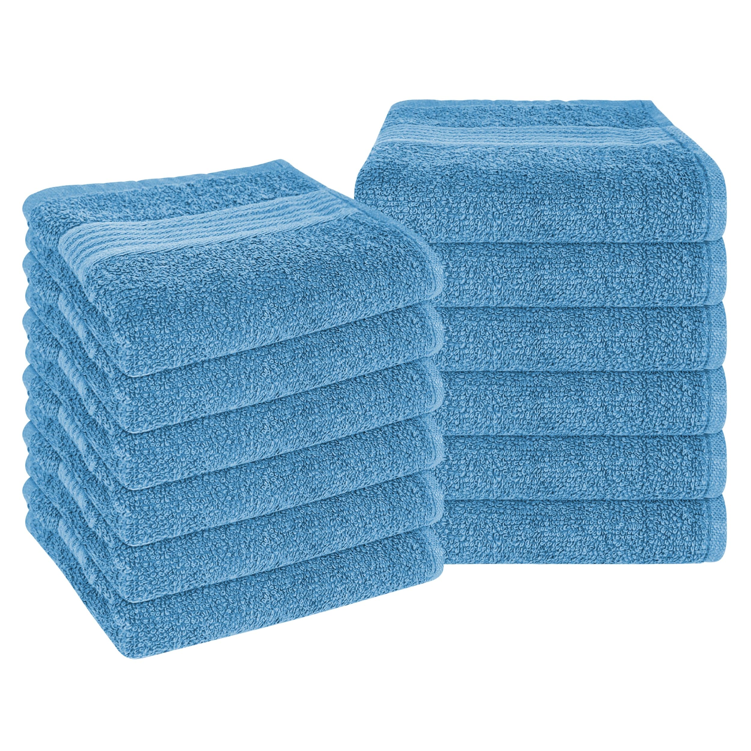 OLIVIA ROCCO Rhodes Towel Aqua 100 Percent Cotton Hotel Quality Soft Super Absorbent Hand Towels Sheets And Face Cloths Premium