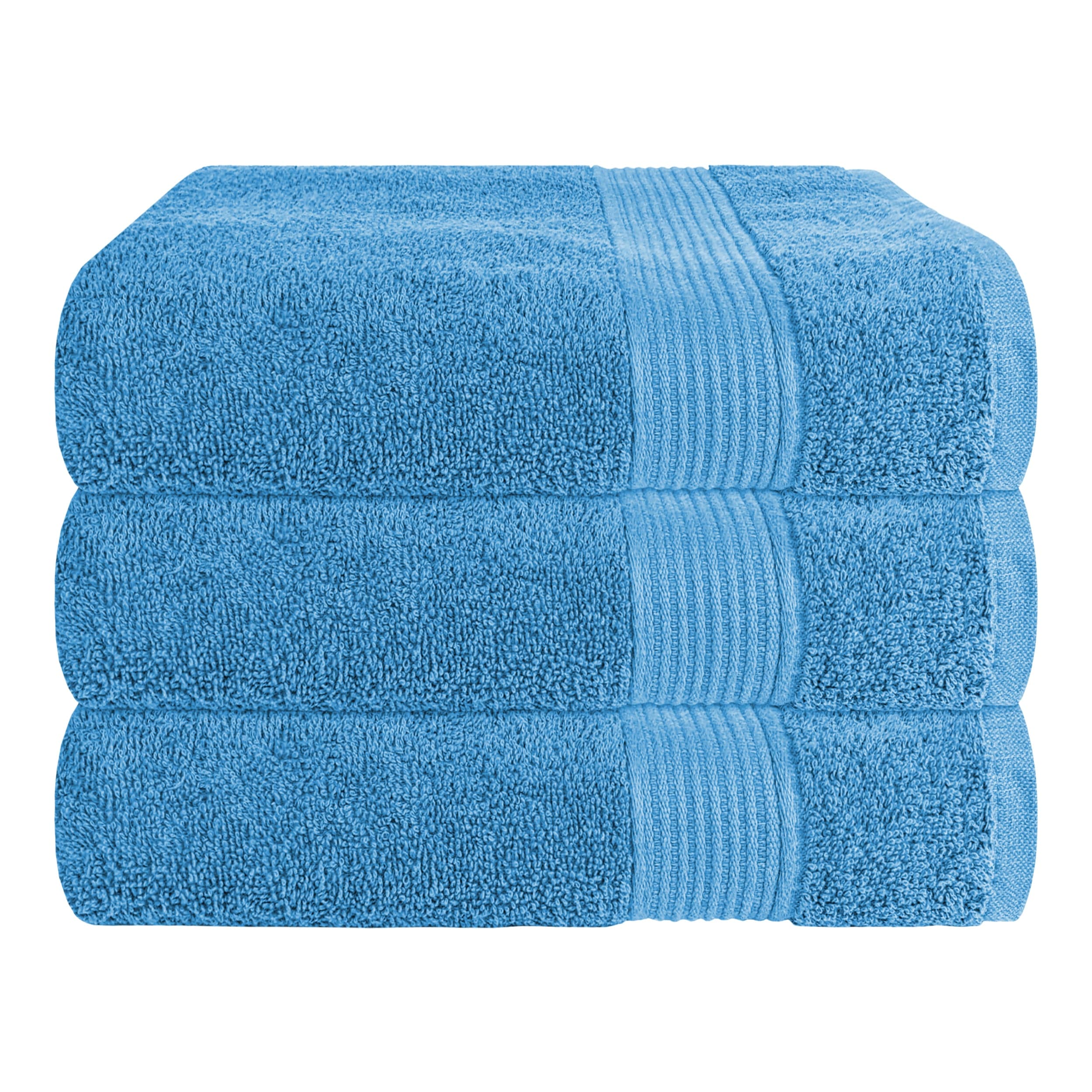 OLIVIA ROCCO Rhodes Towel Aqua 100 Percent Cotton Hotel Quality Soft Super Absorbent Hand Towels Sheets And Face Cloths Premium