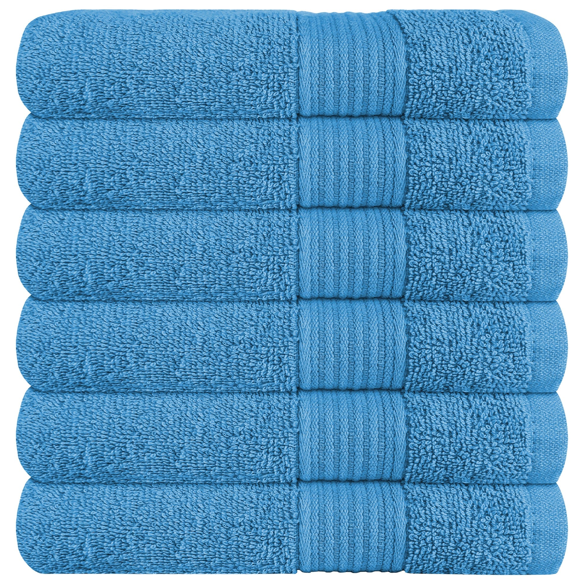 OLIVIA ROCCO Rhodes Towel Aqua 100 Percent Cotton Hotel Quality Soft Super Absorbent Hand Towels Sheets And Face Cloths Premium