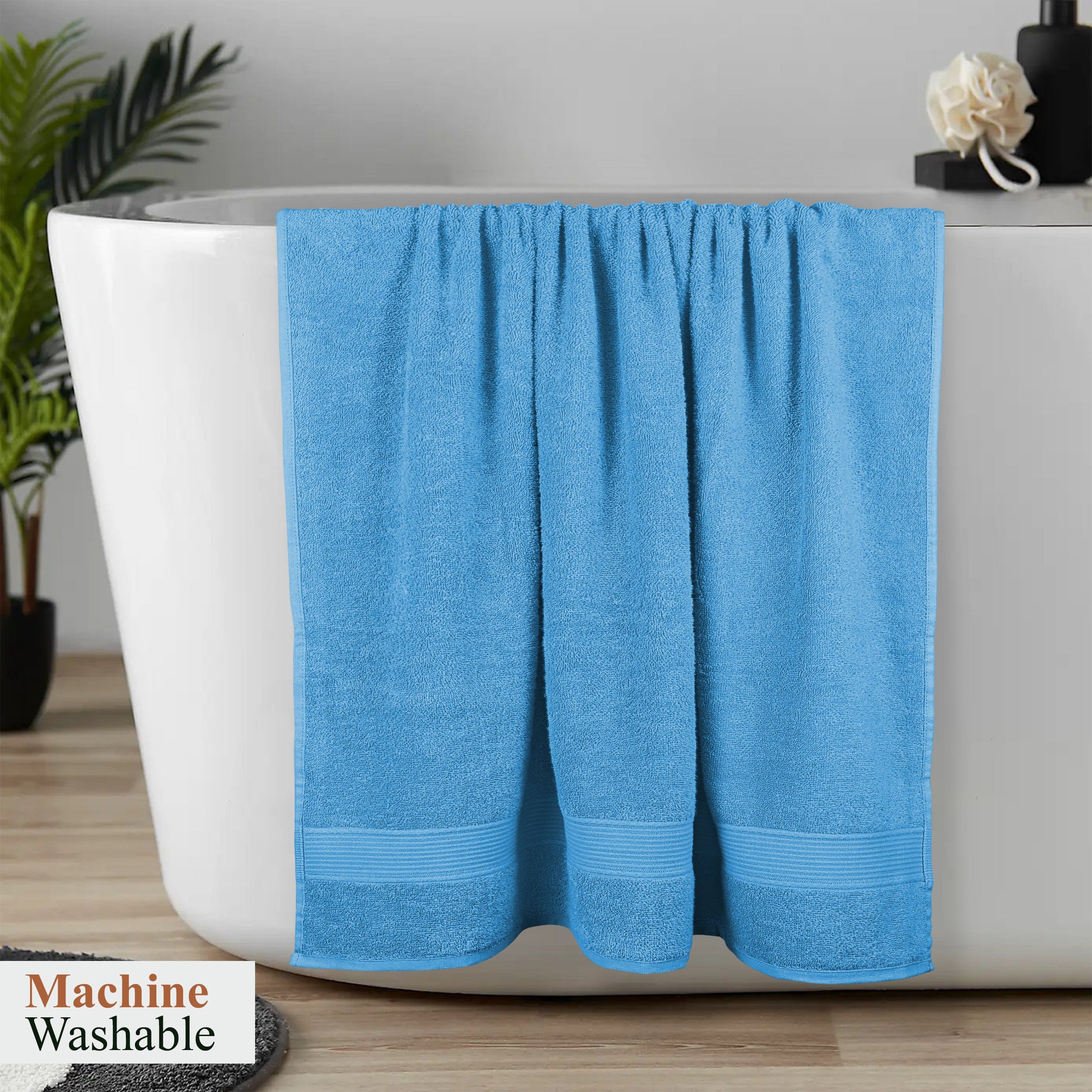 OLIVIA ROCCO Rhodes Towel Aqua 100 Percent Cotton Hotel Quality Soft Super Absorbent Hand Towels Sheets And Face Cloths Premium