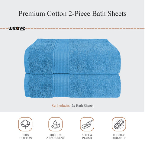 OLIVIA ROCCO Rhodes Towel Aqua 100 Percent Cotton Hotel Quality Soft Super Absorbent Hand Towels Sheets And Face Cloths Premium