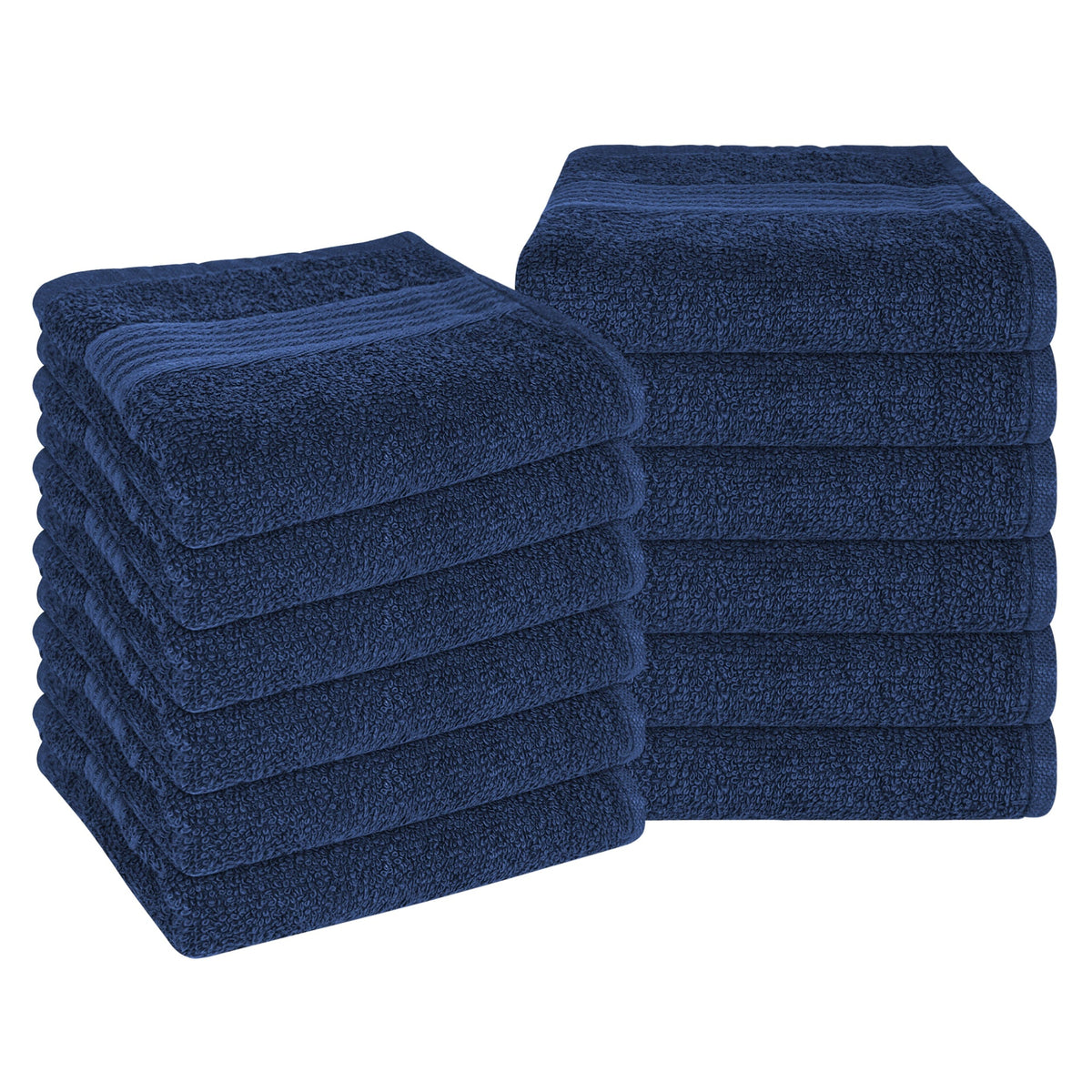 OLIVIA ROCCO Rhodes Towel Royal Blue 100% Cotton Hotel Quality Soft Super Absorbent Hand Bath Towels Sheets And Face Cloths