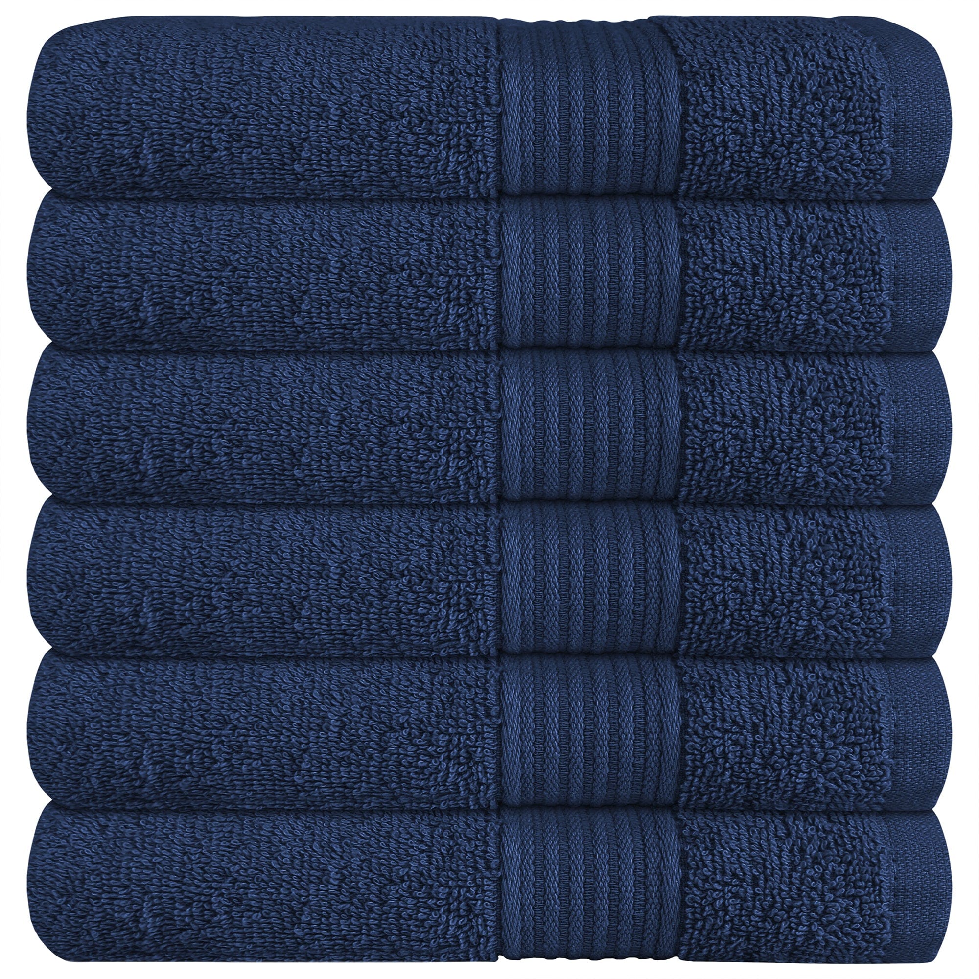 OLIVIA ROCCO Rhodes Towel Royal Blue 100% Cotton Hotel Quality Soft Super Absorbent Hand Bath Towels Sheets And Face Cloths