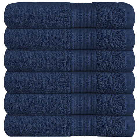 OLIVIA ROCCO Rhodes Towel Royal Blue 100% Cotton Hotel Quality Soft Super Absorbent Hand Bath Towels Sheets And Face Cloths