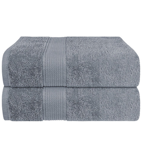 OLIVIA ROCCO Rhodes Towel Silver 100 Percent Cotton Hotel Quality Soft And Ultra Absorbent Hand Bath Towels Sheets And Face Cloths Set