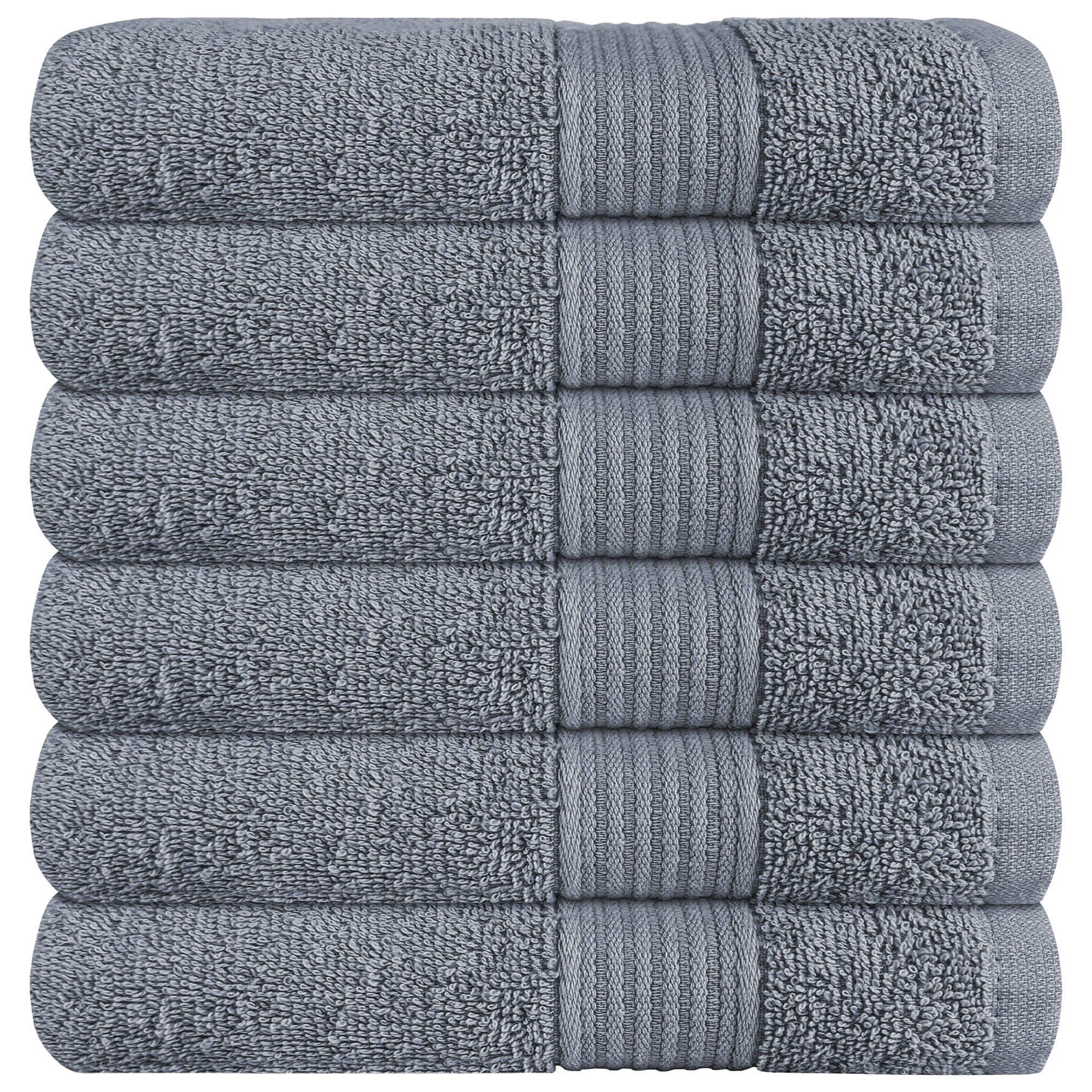 OLIVIA ROCCO Rhodes Towel Silver 100 Percent Cotton Hotel Quality Soft And Ultra Absorbent Hand Bath Towels Sheets And Face Cloths Set