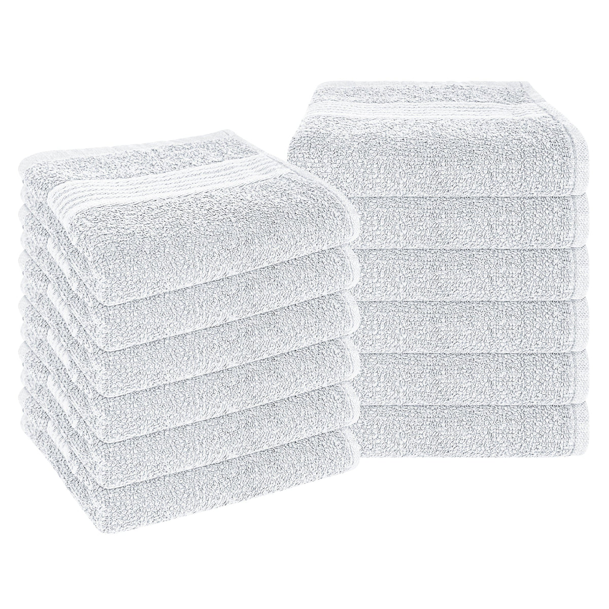 OLIVIA ROCCO Rhodes Towel White 100% Cotton Hotel Quality Soft Super Absorbent Hand Bath Towels Sheets And Face Cloths Set