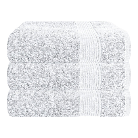 OLIVIA ROCCO Rhodes Towel White 100% Cotton Hotel Quality Soft Super Absorbent Hand Bath Towels Sheets And Face Cloths Set