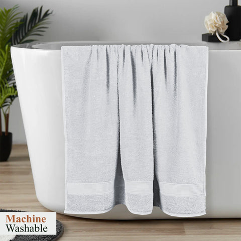 OLIVIA ROCCO Rhodes Towel White 100% Cotton Hotel Quality Soft Super Absorbent Hand Bath Towels Sheets And Face Cloths Set