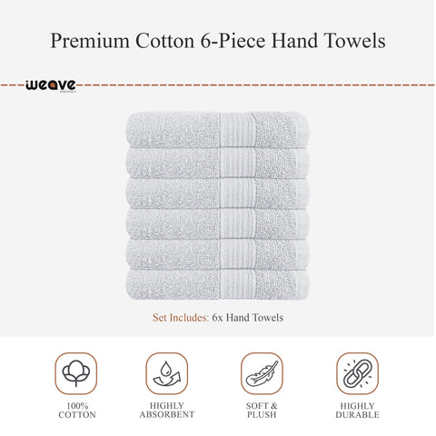 OLIVIA ROCCO Rhodes Towel White 100% Cotton Hotel Quality Soft Super Absorbent Hand Bath Towels Sheets And Face Cloths Set