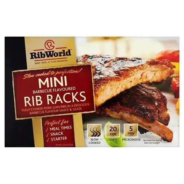 Rib World Mini Barbecue Flavoured Rib Racks 300g