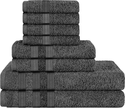 OLIVIA ROCCO Ritz Viscose Stripe Towels Super Soft Cotton Highly Absorbent Jumbo Bath Sheet Pack And Towel Bale Sets Available