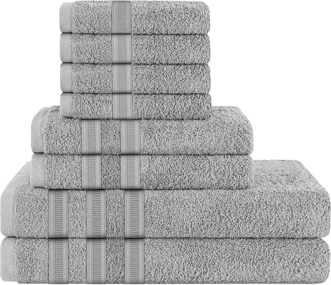 OLIVIA ROCCO Ritz Viscose Stripe Towels Super Soft Cotton Highly Absorbent Jumbo Bath Sheet Pack And Towel Bale Sets Available