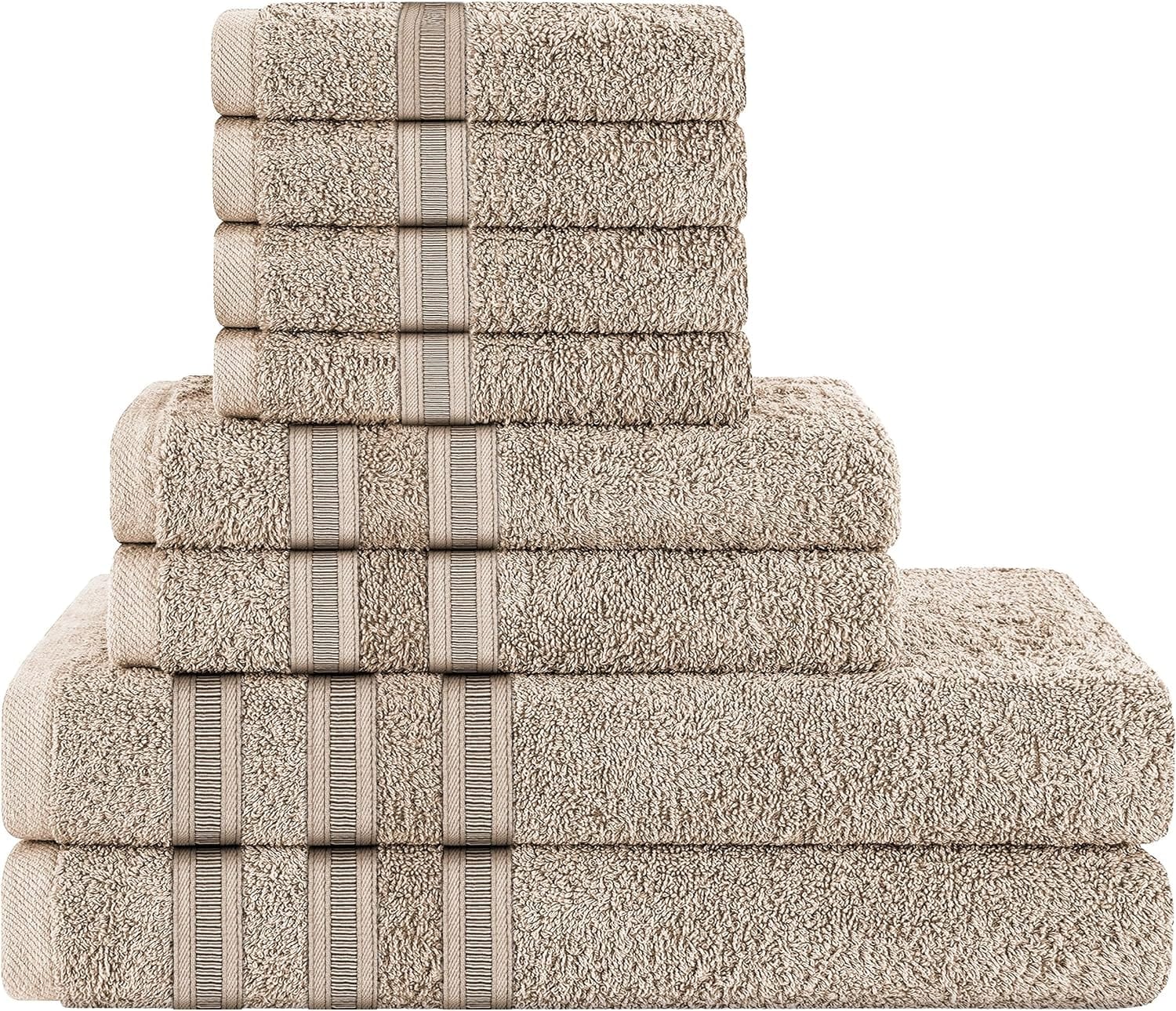 OLIVIA ROCCO Ritz Viscose Stripe Towels Super Soft Cotton Highly Absorbent Jumbo Bath Sheet Pack And Towel Bale Sets Available