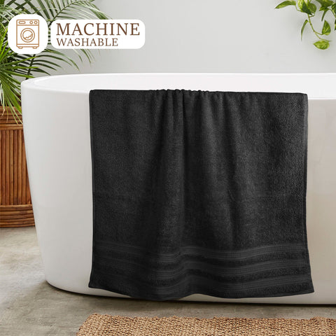 OLIVIA ROCCO Ritz Viscose Stripe Towels Super Soft Cotton Highly Absorbent Jumbo Bath Sheet Pack And Towel Bale Sets Available