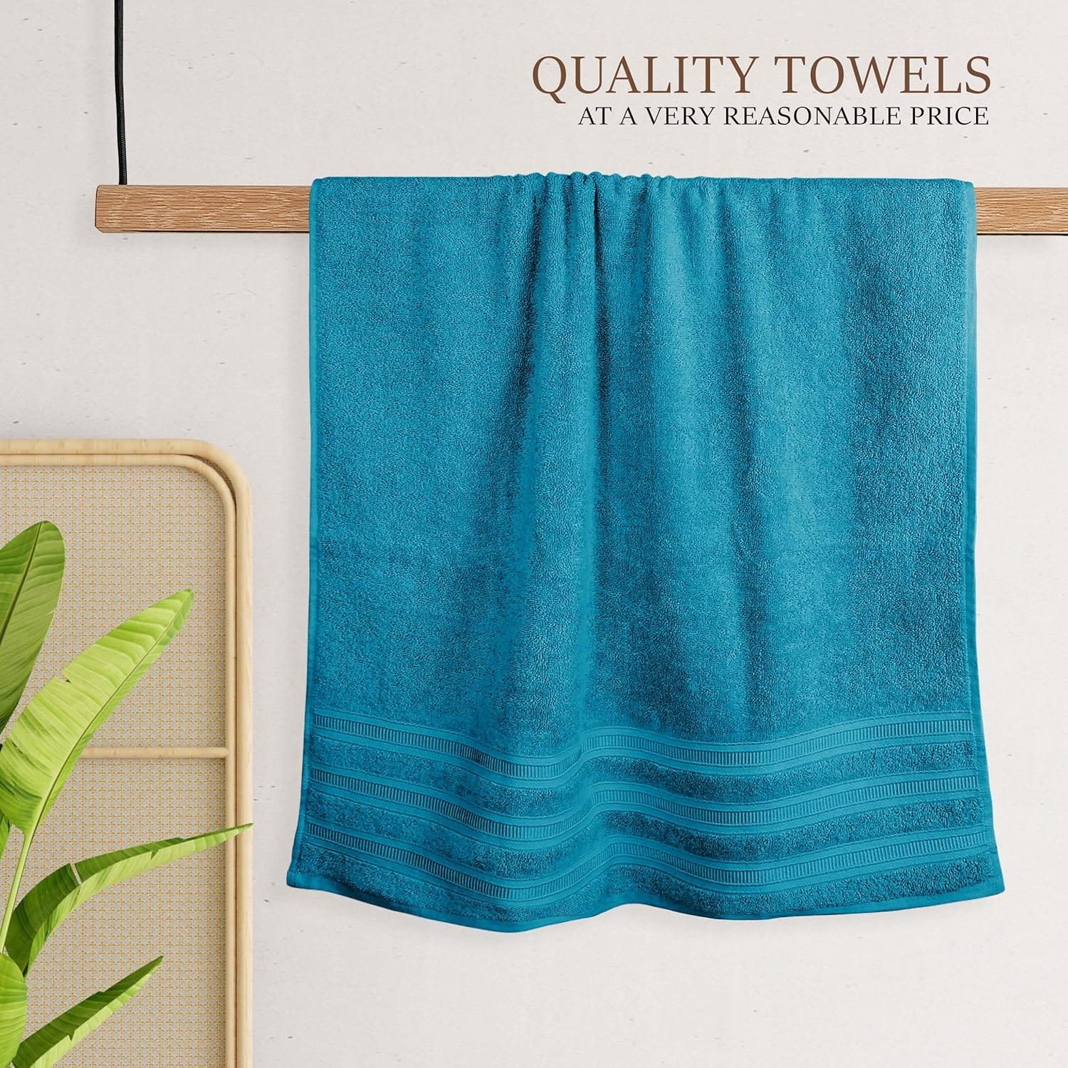 OLIVIA ROCCO Ritz Viscose Stripe Towels Super Soft Cotton Highly Absorbent Jumbo Bath Sheet Pack And Towel Bale Sets Available
