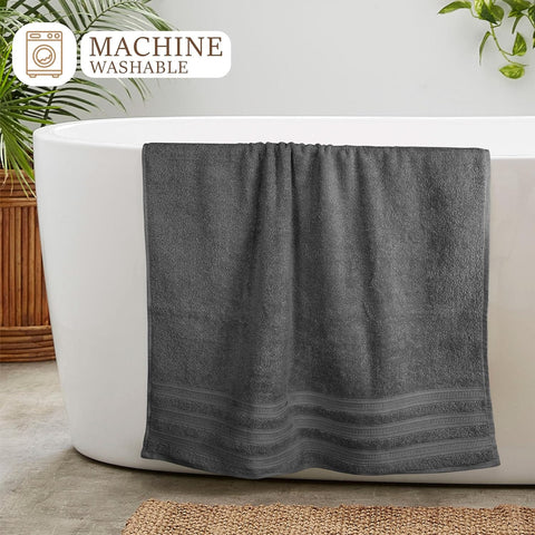 OLIVIA ROCCO Ritz Viscose Stripe Towels Super Soft Cotton Highly Absorbent Jumbo Bath Sheet Pack And Towel Bale Sets Available