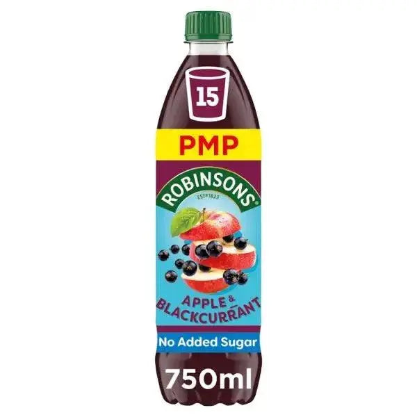 Robinsons Apple & Blackcurrant No Added Sugar Squash PMP 750ml (Case of 12)