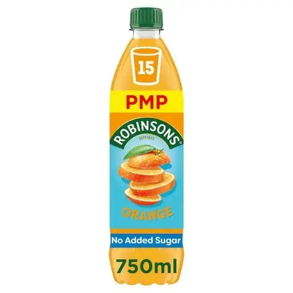 Robinsons Orange No Added Sugar Squash PMP 750ml (Case of 12)