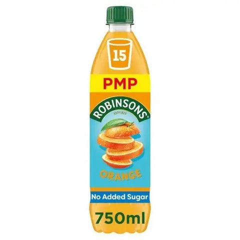 Robinsons Orange No Added Sugar Squash PMP 750ml (Case of 12)