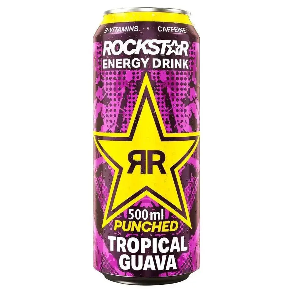Rockstar Energy Drink Punched Tropical Guava 500ml (Case of 12)