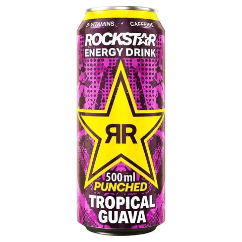 Rockstar Energy Drink Punched Tropical Guava 500ml (Case of 12)