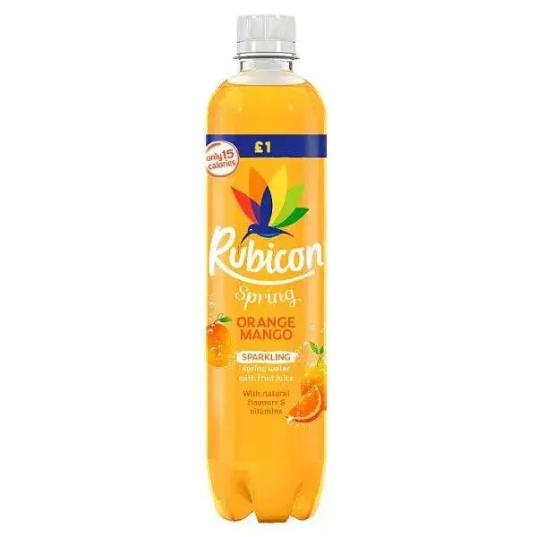 Rubicon Spring Orange Mango Sparkling Spring Water with Fruit Juice 500ml (Case of 12)