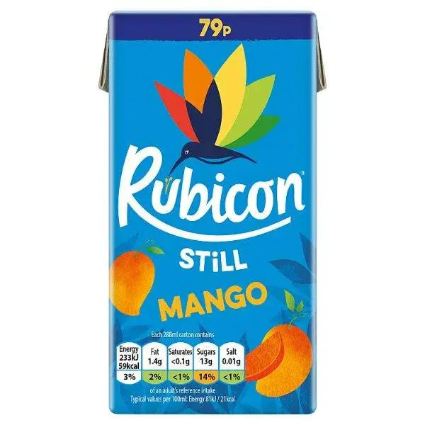 Rubicon Still Mango Juice Drink 288ml (Case of 27)
