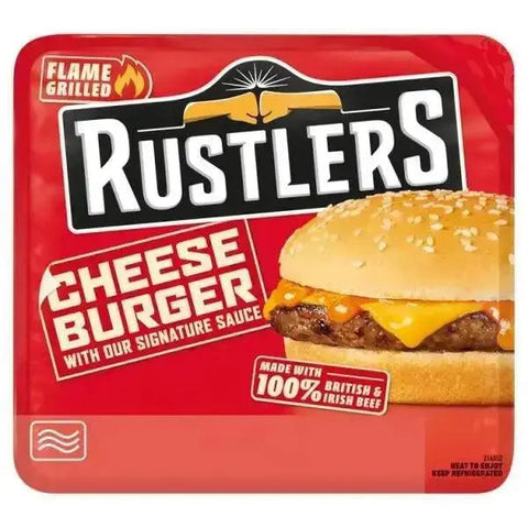 Rustlers Flame Grilled Cheese Burger 141g