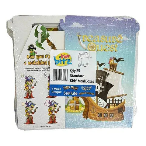 Sabert Paper Collection Kids Meal Boxes