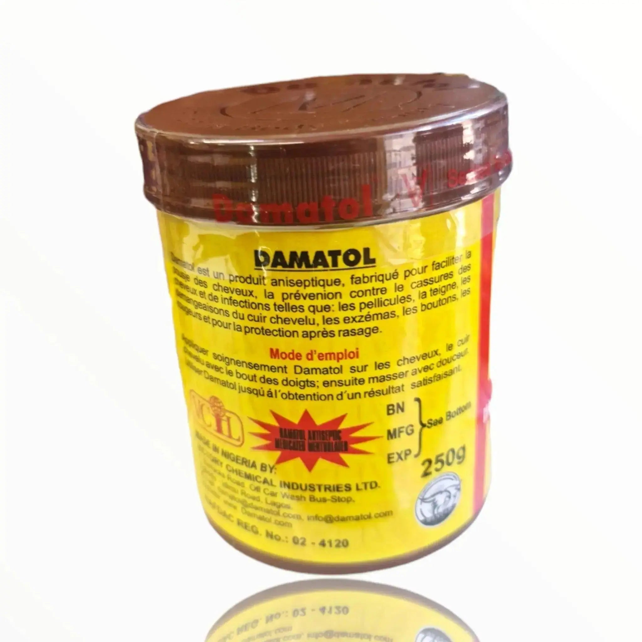Scalp and Skin treatment Damatol medicated hair, scalp and skin treatment