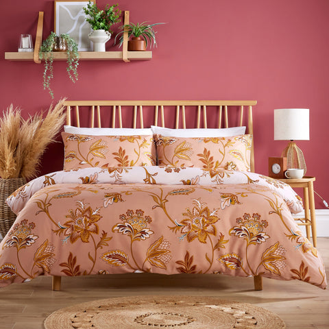 OLIVIA ROCCO Shimla Duvet Cover Set Easy Care Reversible Quilt Cover With Pillowcases Super Soft Bedding Machine Washable Wrinkle Resistant