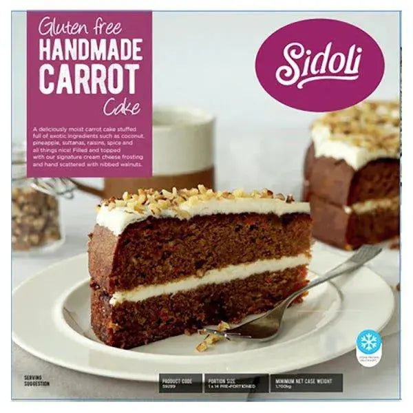 Sidoli Gluten Free Handmade Carrot Cake 1.700kg