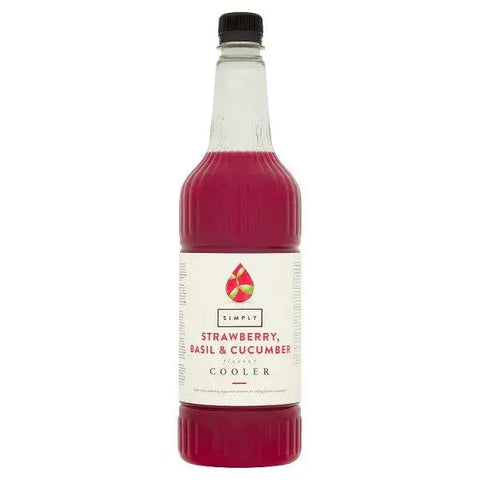 Simply Strawberry, Basil & Cucumber Flavour Cooler 1L