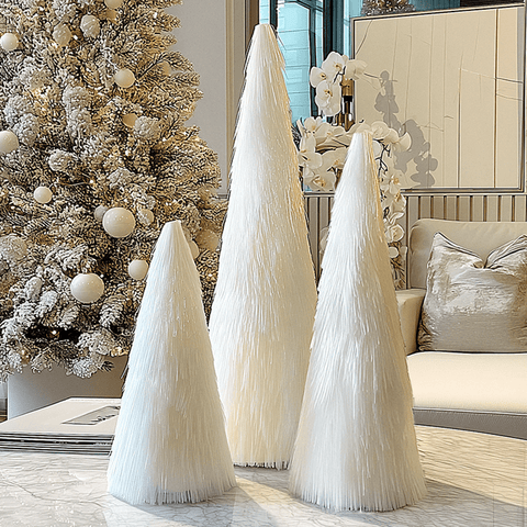Small White Decorative Christmas Tree Ornament