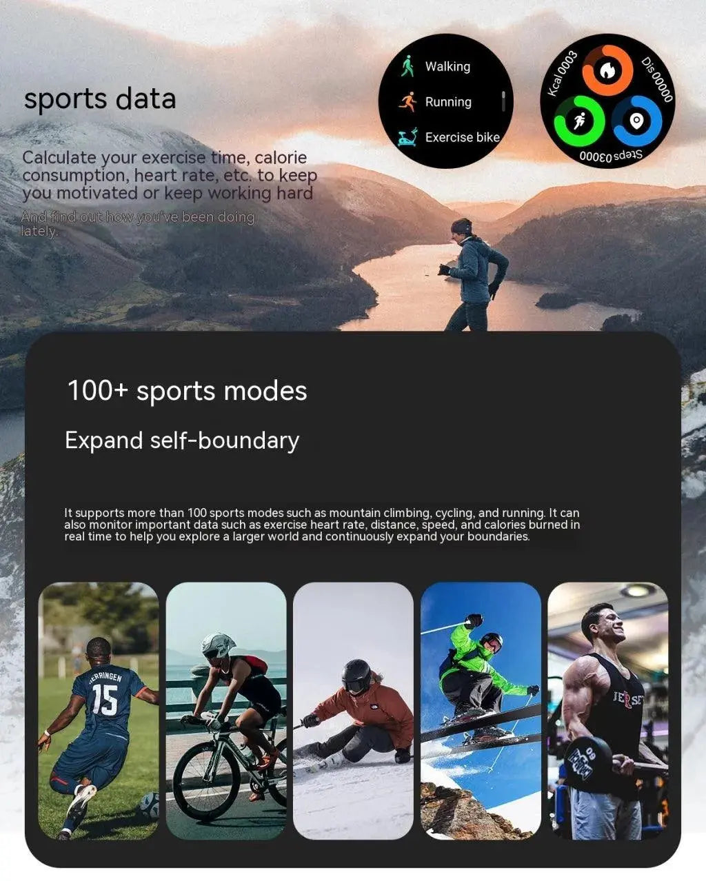Smart Multi-function Call Three-proof Heart Rate Blood Oxygen Sports Watch