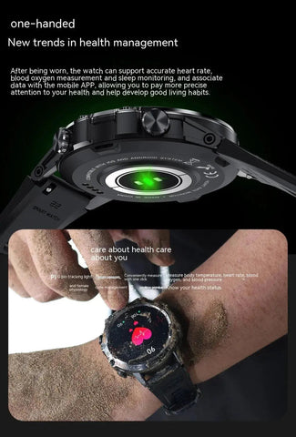 Smart Multi-function Call Three-proof Heart Rate Blood Oxygen Sports Watch