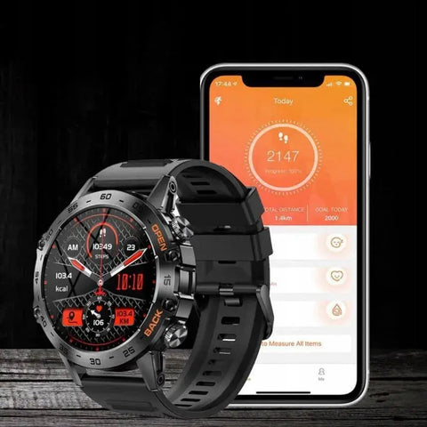 Smart Multi-function Call Three-proof Heart Rate Blood Oxygen Sports Watch